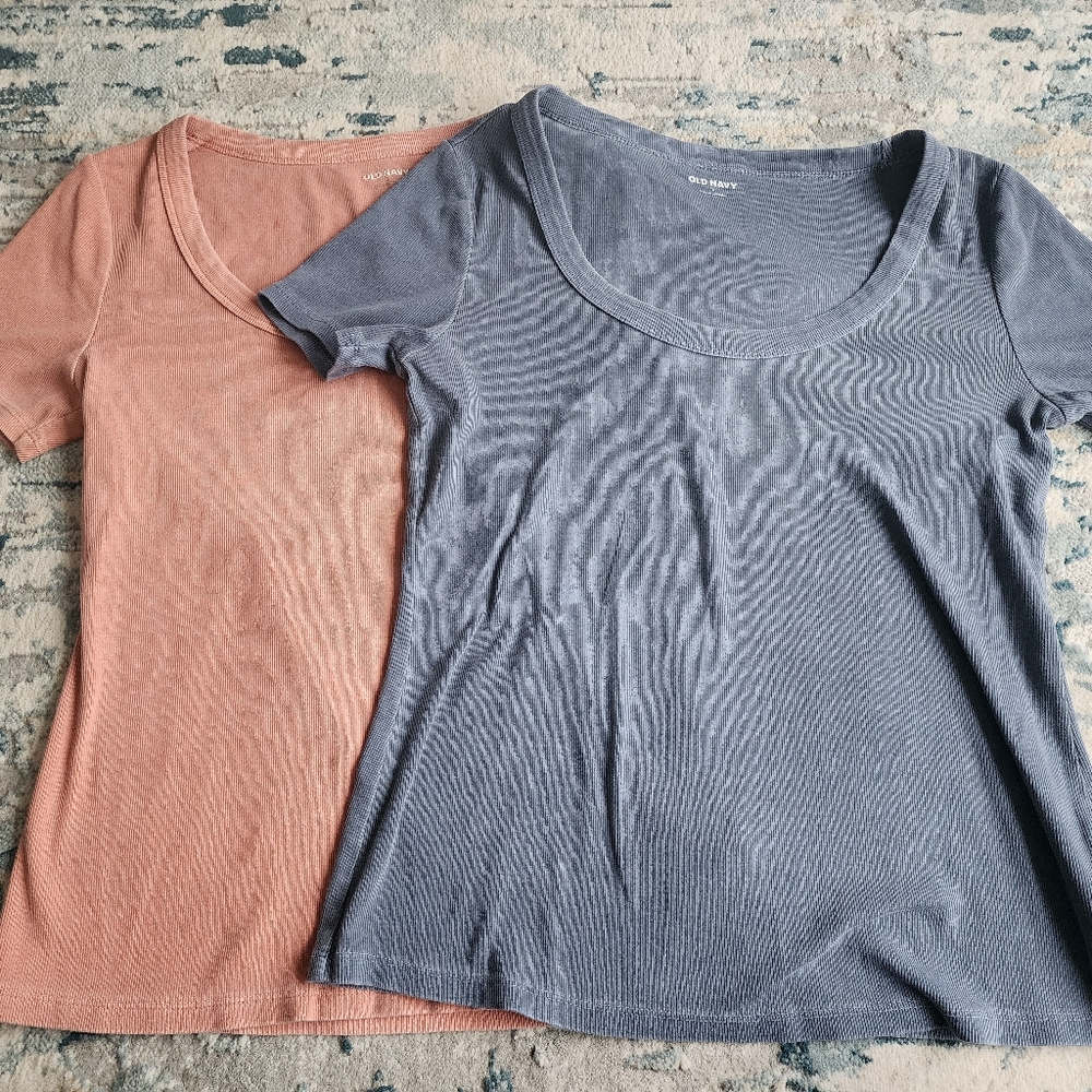Old Navy Ribbed Tees Bundle Large